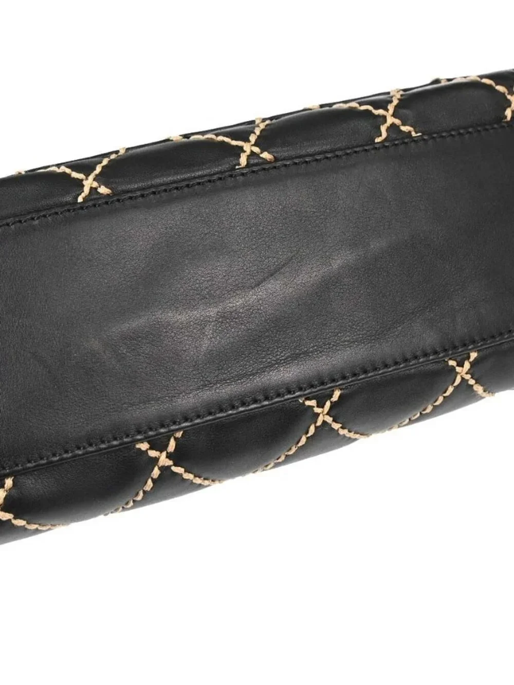 Chanel Black Calfskin Wild Stitch Handbag 188844